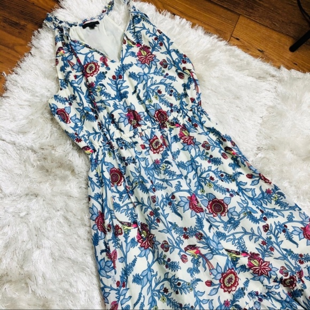 J.Crew Ruffle Floral Maxi Dress